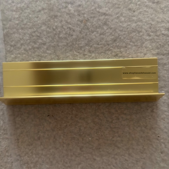 NEW Lady In Charge Desk Name Plate - Gold And White - Picture 2 of 3